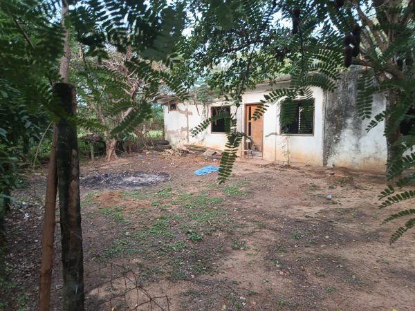 Vista de atras, casa frente a rio paraguay.